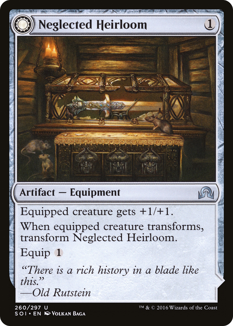 Shadows over Innistrad - (SOI-260) - Neglected Heirloom: (Double Faced Transform)