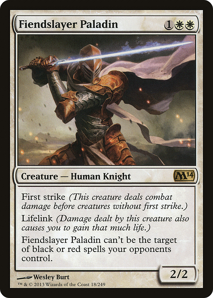 Magic 2014 - (M14-018) - Fiendslayer Paladin Foil