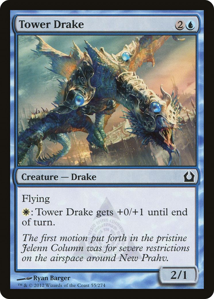 Return to Ravnica - (RTR-055) - Tower Drake Foil