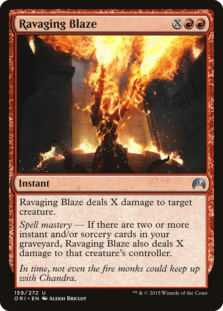 Magic Origins - (ORI-159) - Ravaging Blaze