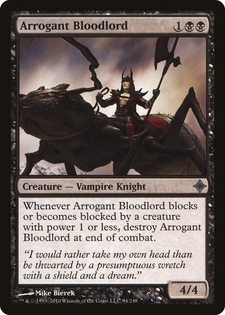 Rise of the Eldrazi - (ROE-094) - Arrogant Bloodlord