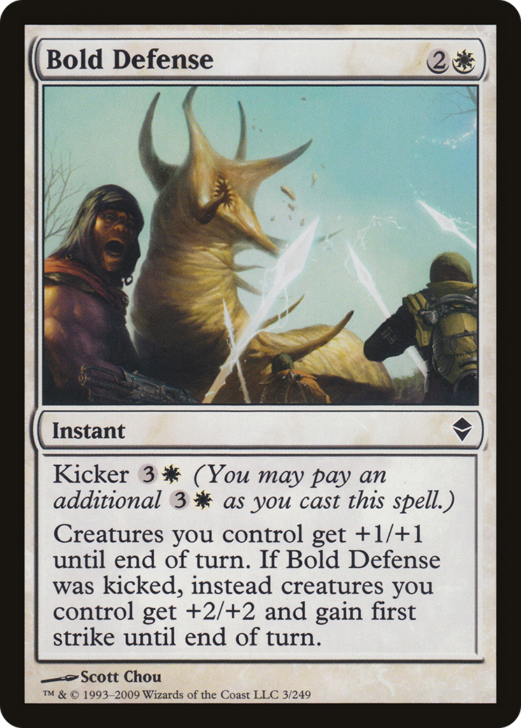 Zendikar - (ZEN-003) - Bold Defense