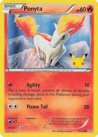 Celebrations 014 Ponyta - Holofoil - Promo