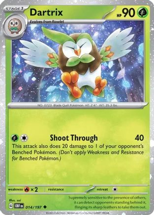 Miscellaneous Cards & Products 014/197 Dartrix - Holofoil - Uncommon