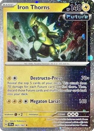 Miscellaneous Cards & Products 062/162 Iron Thorns - Holofoil - Rare
