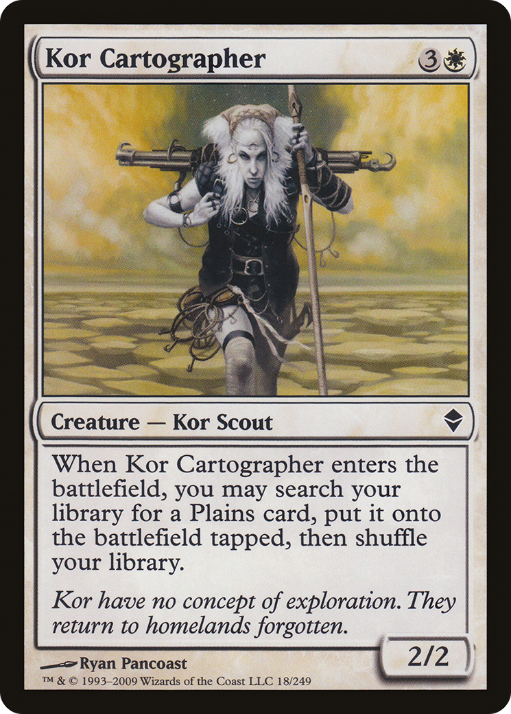 Zendikar - (ZEN-018) - Kor Cartographer Foil