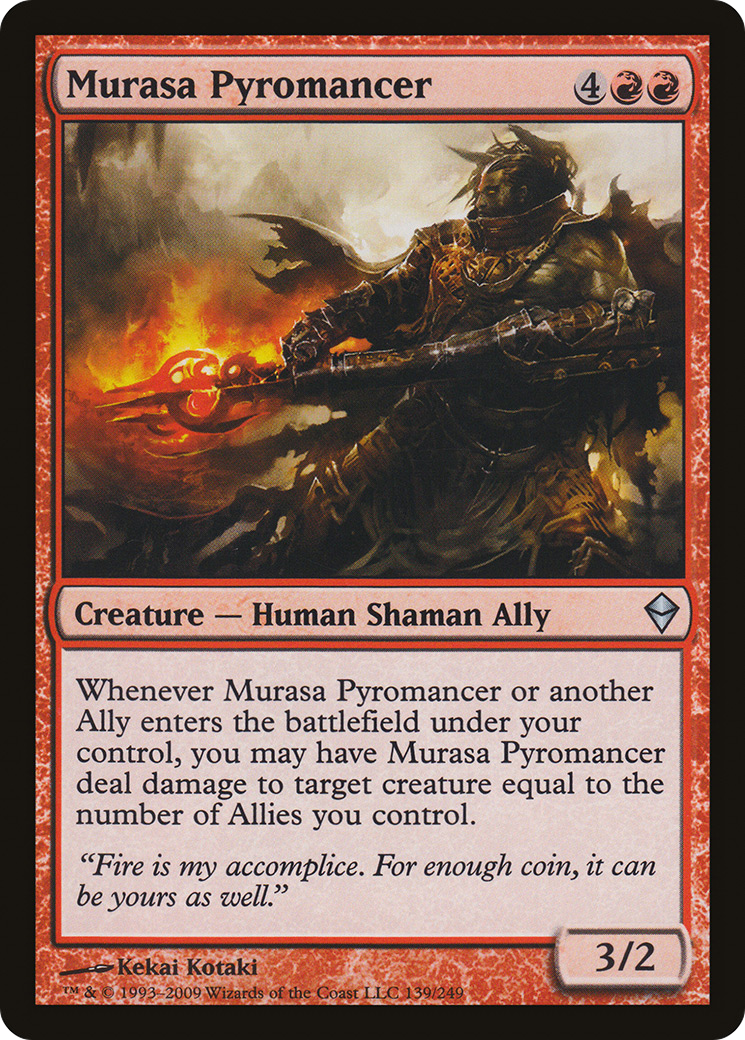 Zendikar - (ZEN-139) - Murasa Pyromancer Foil