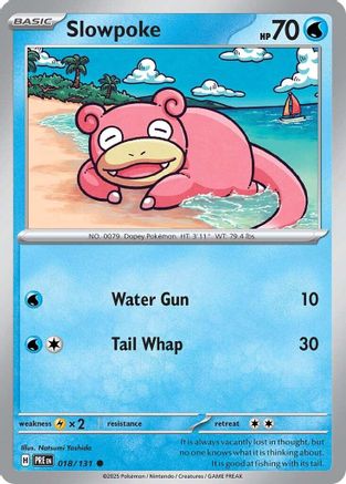 SV Prismatic Evolutions 018/131 Slowpoke - Reverse Holofoil - Common