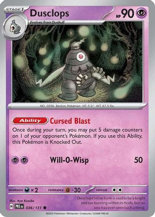 SV Prismatic Evolutions 036/131 Dusclops - Common