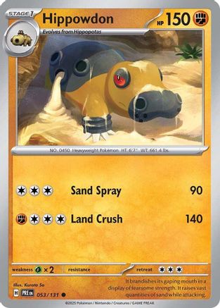 SV Prismatic Evolutions 053/131 Hippowdon - Common