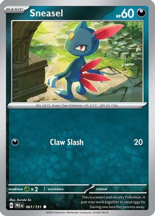 SV Prismatic Evolutions 061/131 Sneasel - Common