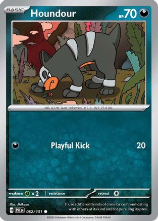 SV Prismatic Evolutions 062/131 Houndour - Common
