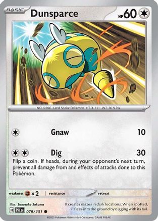 SV Prismatic Evolutions 079/131 Dunsparce - Common