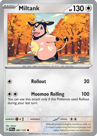 SV Prismatic Evolutions 081/131 Miltank - Reverse Holofoil - Common