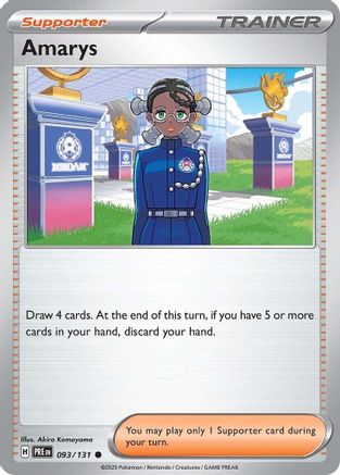SV Prismatic Evolutions 093/131 Amarys - Reverse Holofoil - Common