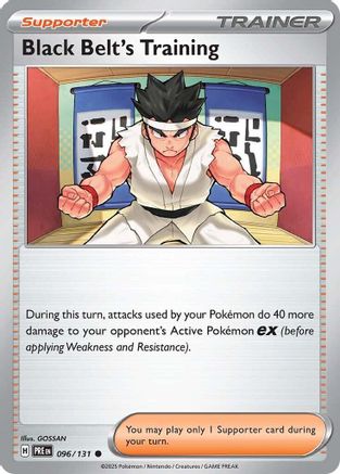 SV Prismatic Evolutions 096/131 Black Belt's Training - Reverse Holofoil - Common