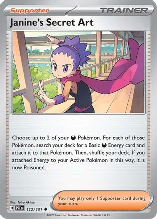 SV Prismatic Evolutions 112/131 Janine's Secret Art - Uncommon