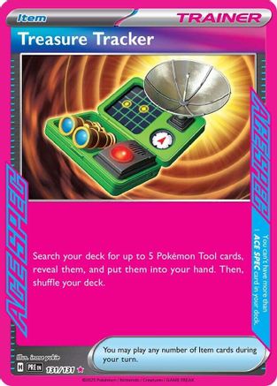 SV Prismatic Evolutions 131/131 Treasure Tracker - Holofoil - ACE SPEC Rare