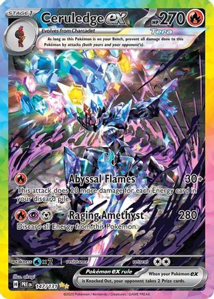 SV Prismatic Evolutions 147/131 Ceruledge ex - Holofoil - Special Illustration Rare
