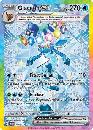SV Prismatic Evolutions 150/131 Glaceon ex - Holofoil - Special Illustration Rare