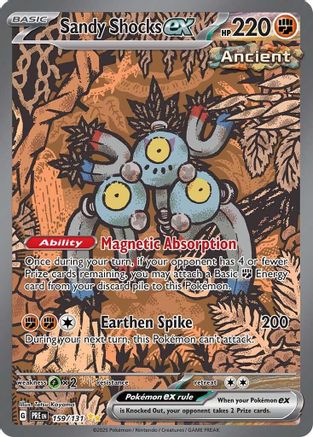 SV Prismatic Evolutions 159/131 Sandy Shocks ex - Holofoil - Special Illustration Rare