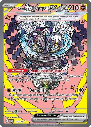SV Prismatic Evolutions 160/131 Cornerstone Mask Ogerpon ex - Holofoil - Special Illustration Rare