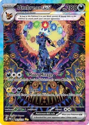 SV Prismatic Evolutions 161/131 Umbreon ex - Holofoil - Special Illustration Rare