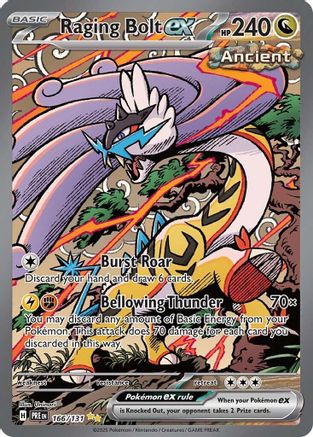 SV Prismatic Evolutions 166/131 Raging Bolt ex - Holofoil - Special Illustration Rare