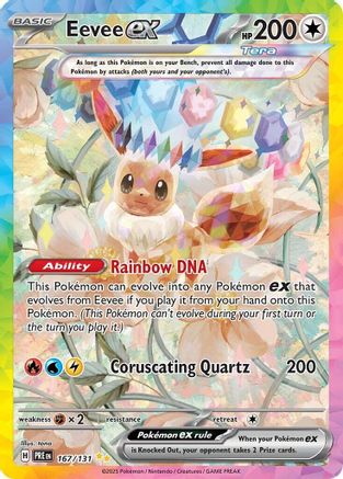 SV Prismatic Evolutions 167/131 Eevee ex - Holofoil - Special Illustration Rare