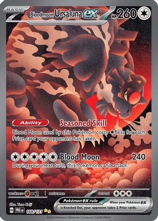 SV Prismatic Evolutions 168/131 Bloodmoon Ursaluna ex - Holofoil - Special Illustration Rare