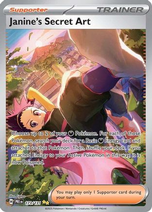 SV Prismatic Evolutions 173/131 Janine's Secret Art - Holofoil - Special Illustration Rare