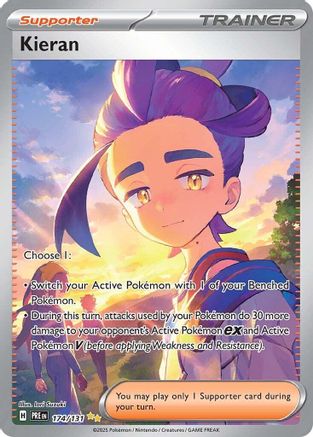 SV Prismatic Evolutions 174/131 Kieran - Holofoil - Special Illustration Rare