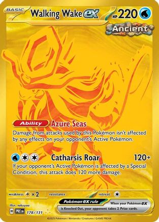 SV Prismatic Evolutions 178/131 Walking Wake ex - Holofoil - Hyper Rare