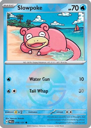SV Prismatic Evolutions 018/131 Slowpoke (Poke Ball Pattern) - Holofoil - Common