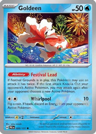 SV Prismatic Evolutions 020/131 Goldeen (Poke Ball Pattern) - Holofoil - Common