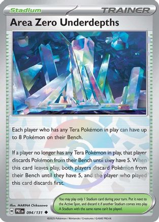 SV Prismatic Evolutions 094/131 Area Zero Underdepths (Poke Ball Pattern) - Holofoil - Uncommon