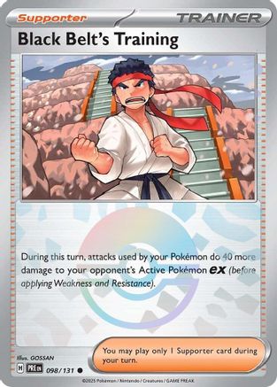 SV Prismatic Evolutions 098/131 Black Belt's Training - Holofoil - Common