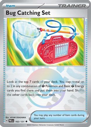 SV Prismatic Evolutions 102/131 Bug Catching Set (Poke Ball Pattern) - Holofoil - Uncommon