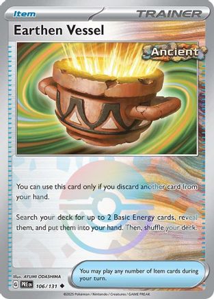 SV Prismatic Evolutions 106/131 Earthen Vessel (Poke Ball Pattern) - Holofoil - Uncommon