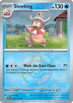 SV Prismatic Evolutions 019/131 Slowking (Master Ball Pattern) - Holofoil - Uncommon