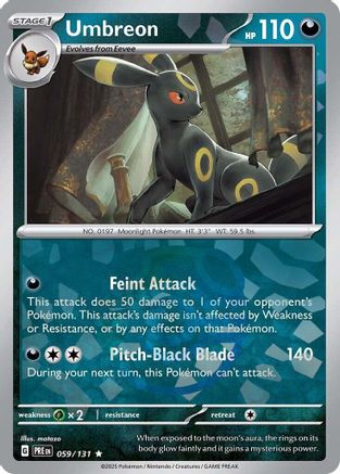 SV Prismatic Evolutions 059/131 Umbreon (Master Ball Pattern) - Holofoil - Rare