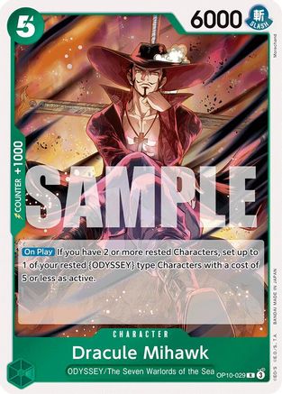 Royal Blood OP10-029 Dracule Mihawk (OP10-029) - Foil - Rare