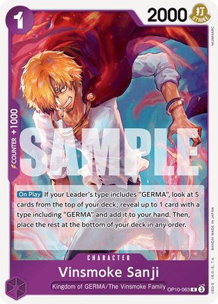 Royal Blood OP10-063 Vinsmoke Sanji (OP10-063) - Foil - Rare