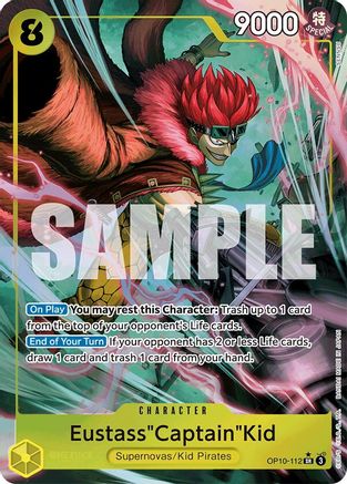 Royal Blood OP10-112 Eustass"Captain"Kid (112) (Parallel) (OP10-112) - Foil - Super Rare
