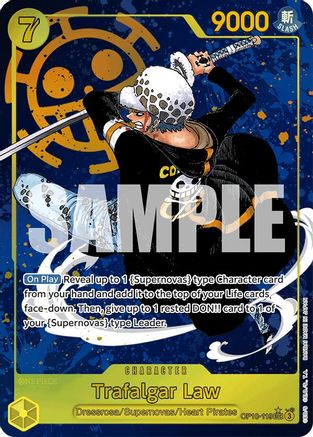 Royal Blood OP10-119 Trafalgar Law (119) (Parallel) (OP10-119) - Foil - Secret Rare