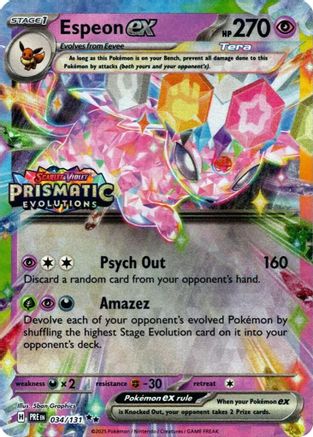 Miscellaneous Cards & Products 034/131 Espeon ex - Holofoil - Promo SEALED