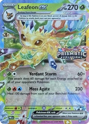 Miscellaneous Cards & Products 006/131 Leafeon ex - Holofoil - Promo SEALED