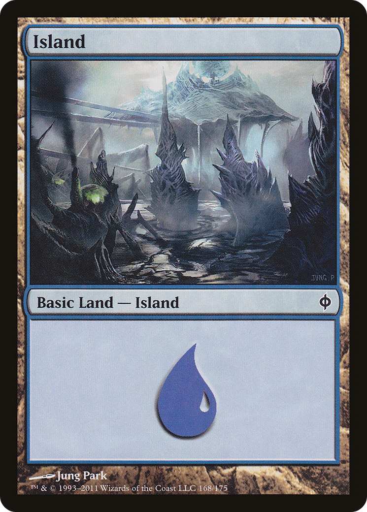 New Phyrexia - (NPH-168) - Island (168) Foil