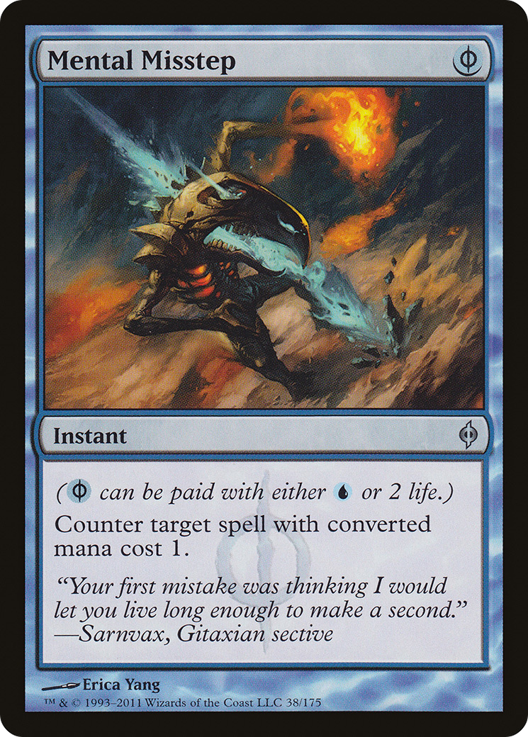 New Phyrexia - (NPH-038) - Mental Misstep Foil