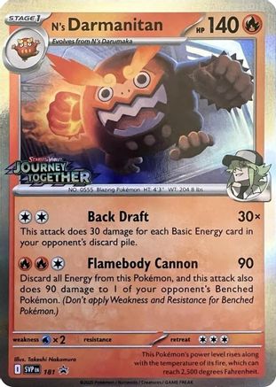 SV Scarlet & Violet Promo Cards 181 N's Darmanitan - Holofoil - Promo